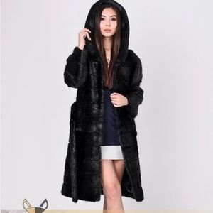 NEW Real Nutria Fur Coat